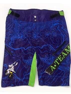Hypertheads Men’s Mountain Bike Shorts‎ Medium Topographic Pattern MTB Cycling